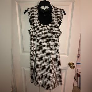 Black/white houndstooth like  wool dress. Size 10